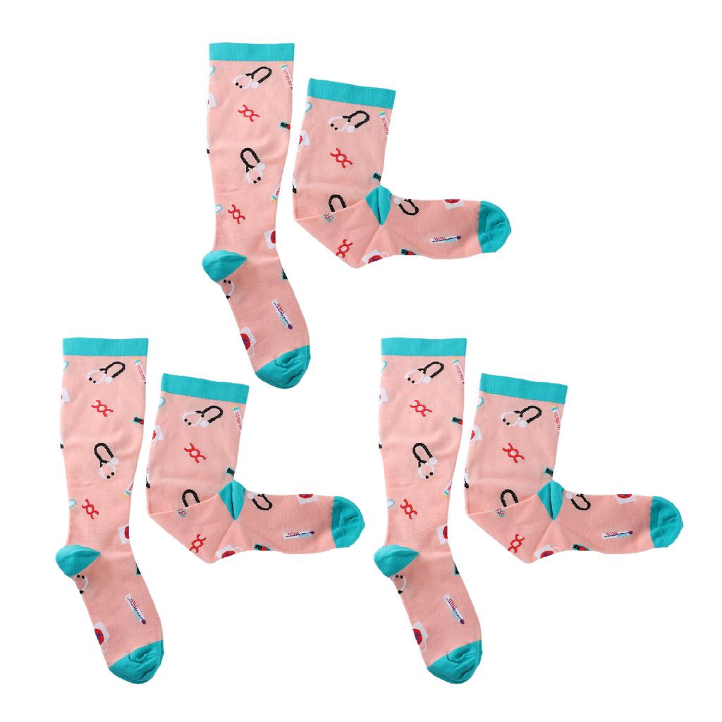 3 Pairs Extra Wide Calf Compression Socks for Men Women Knee High Graduated Support Plus Size Compre