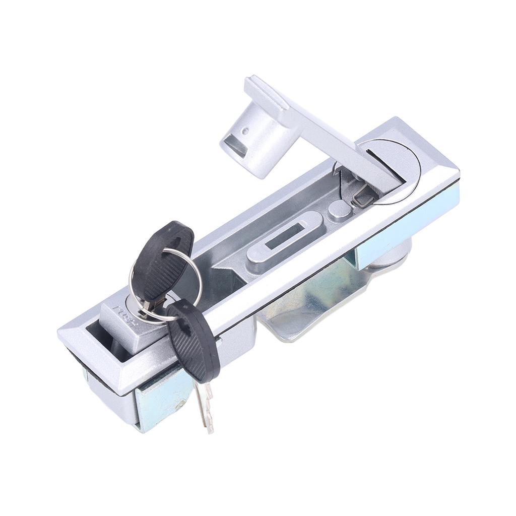 RV Door Handle Latch Security Lock with 2 Keys Chrome Plated Zinc Alloy for Motorhome Yacht