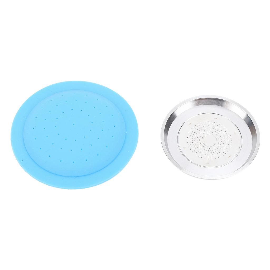 Coffee Capsule Refill Kit Stainless Steel Silicone Reusable Capsule Holder Clip Spoon Brush Coffee Filter Pod for