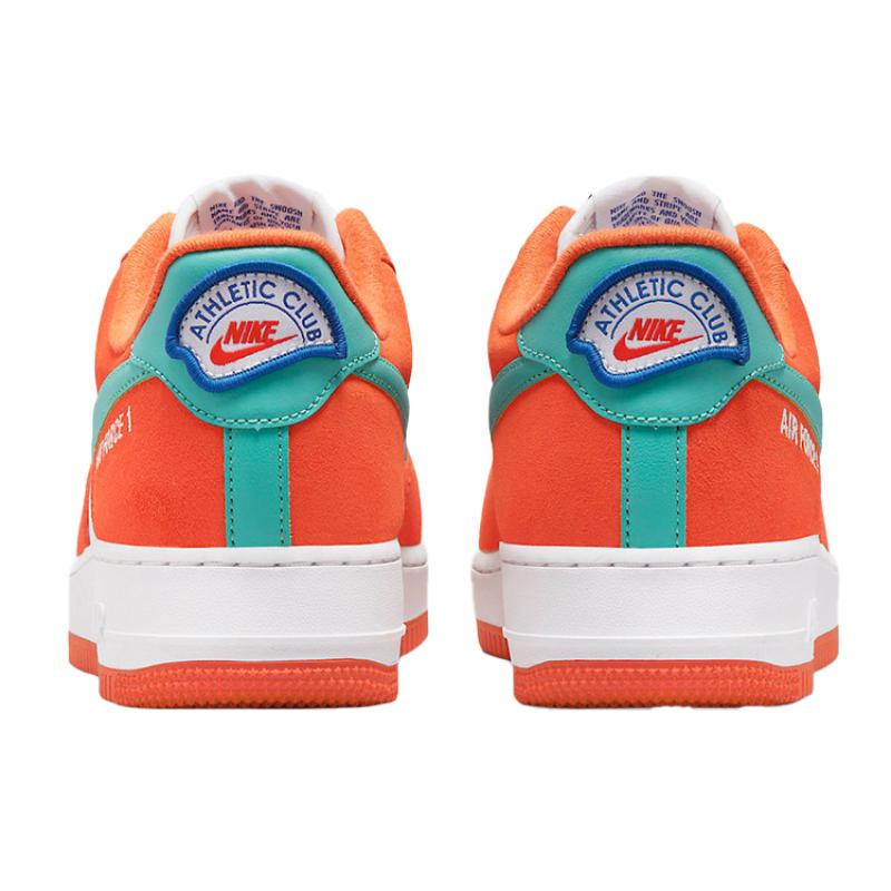 Nike Air Force 1 '07 LV8 'Athletic Club Rush Orange Washed Teal' Sneakers DH7568-800
