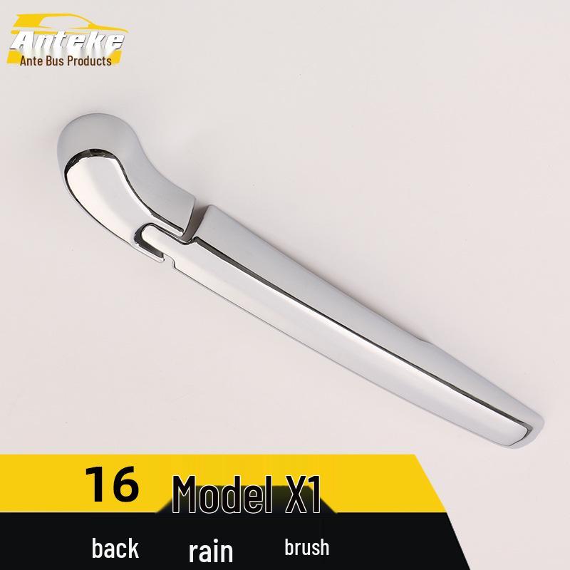 16 X1 Rear Wiper Electroplated Trim Cover - Bright Strip Exterior Car Accessory