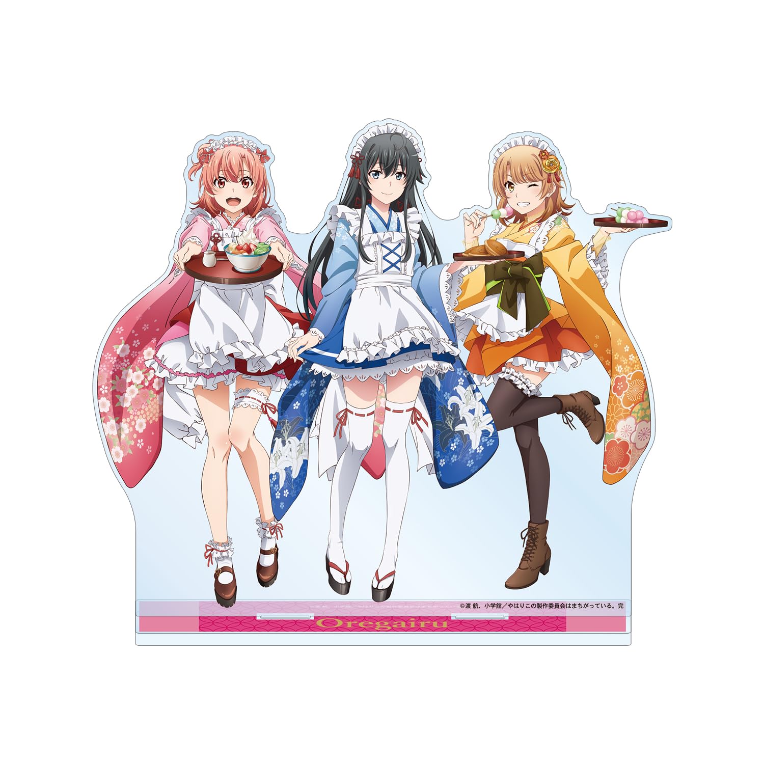 

My Teen Romantic Comedy As I Expected Complete Original Illustration of a Group of Girls in Japanese Maid Uniforms Big Acrylic Stand SNAFU - - -