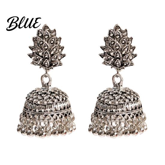 Affordable Alloy Earrings Indian Bohemian Tassel Drop for Women Ethnic