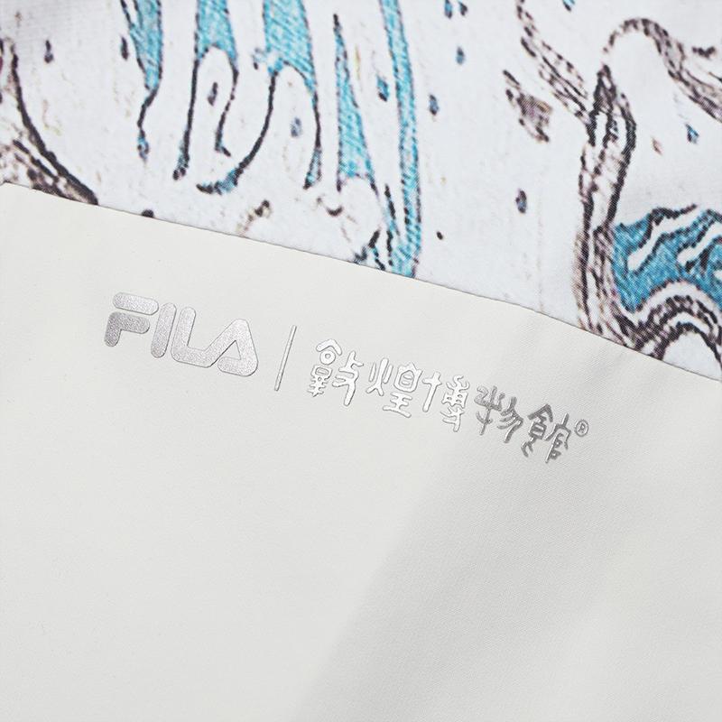 FILA Fashion Loose Hooded Jacket Women jackets Snow-White A11W517719FWT