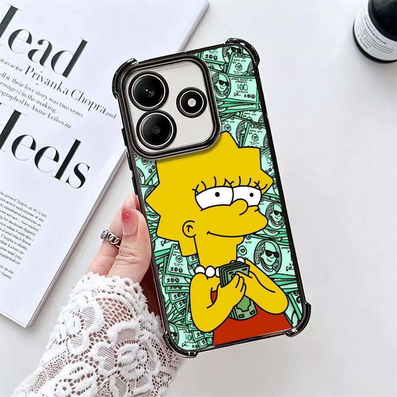 Cartoon Homers-S-Simpsons Soft Phone Case For Xiaomi Redmi Note 14 15 Pro Plus 13 12 11S 11T 5G 10 9S 9 Plating Anti-Fall Fundas