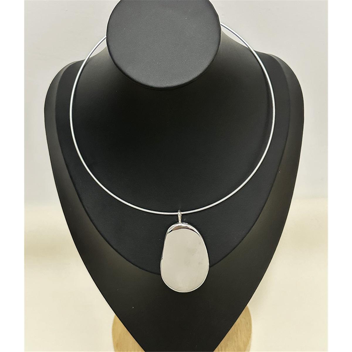 

Tooxika Простое Металлическое Глянцевое Геометрическое Ожерелье-Подвеска Легкая Роскошь Крутой Стиль Шикарное Ожерелье Для Женщин серебряный