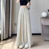 Women's Summer High-Waisted Tie-Dye Wide-Leg Floor-Length Trousers - Casual, Elegant, Thin Fabric