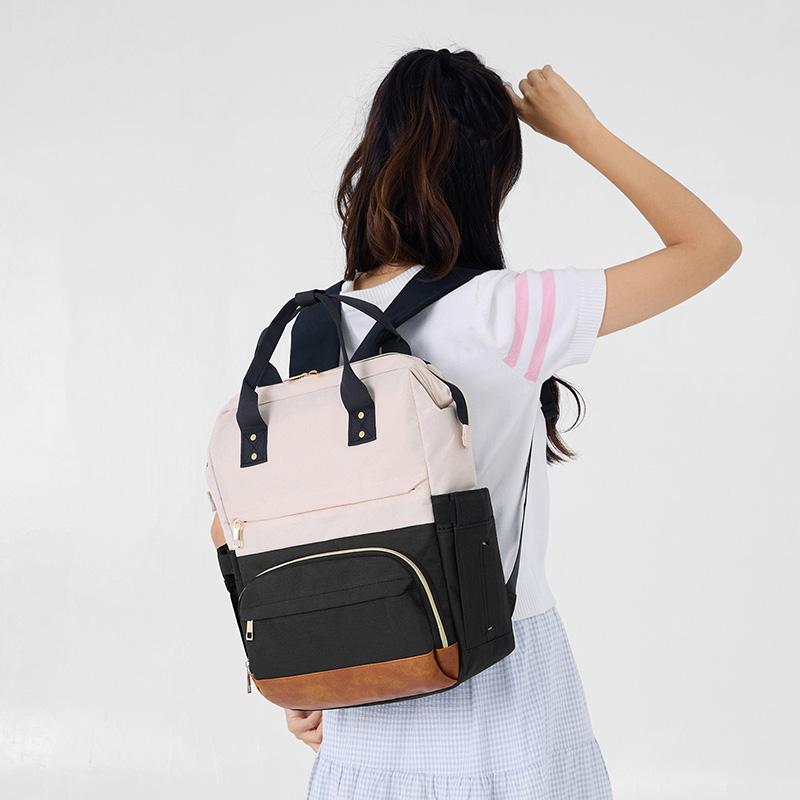 Large Capacity Oxford Mummy Bag Multifunctional Baby Bottle Thermal Insulation Travel Storage Bag Fashion Mummy Bag Hanging Bag