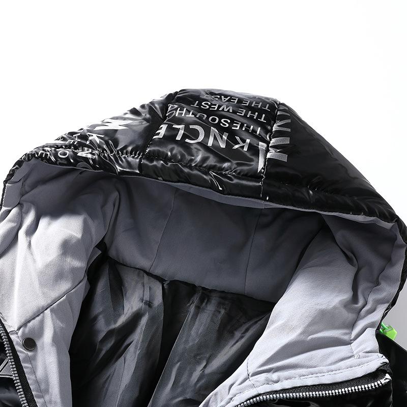 Nová pánská bavlněná bunda na podzim a zimu, ležérní a módní volný svrchní oděv, top