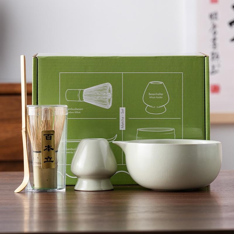 Matcha tea ceremony tools, Baibenli tea bowl, household set, high-end tea mixer, souvenir set