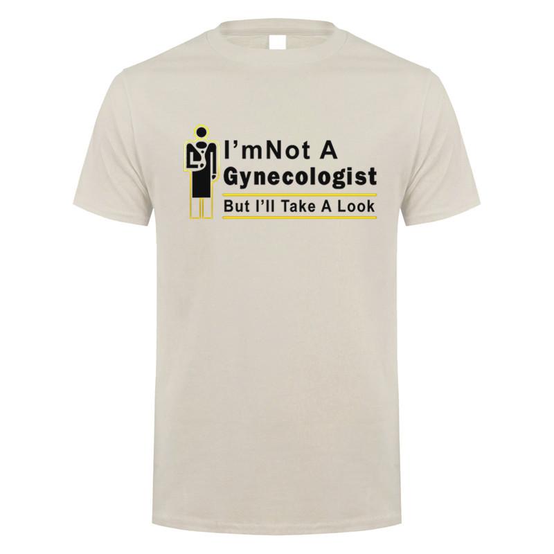 

Im Not A Gynecologist But Ill Take A Look T Shirt Summer Short Sleeve Funny Doctor Tshirts Men Tshirt Tops M