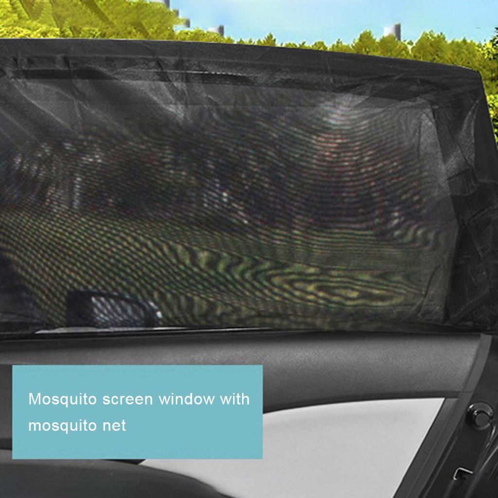 Car Antimosquito Sunshade Curtain Car Window Mosquito Net Cover Sun