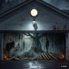 508. 7 X 16 Ft Halloween Garage Door Banner Large Scary Hanging Skeleton Zombie Blood