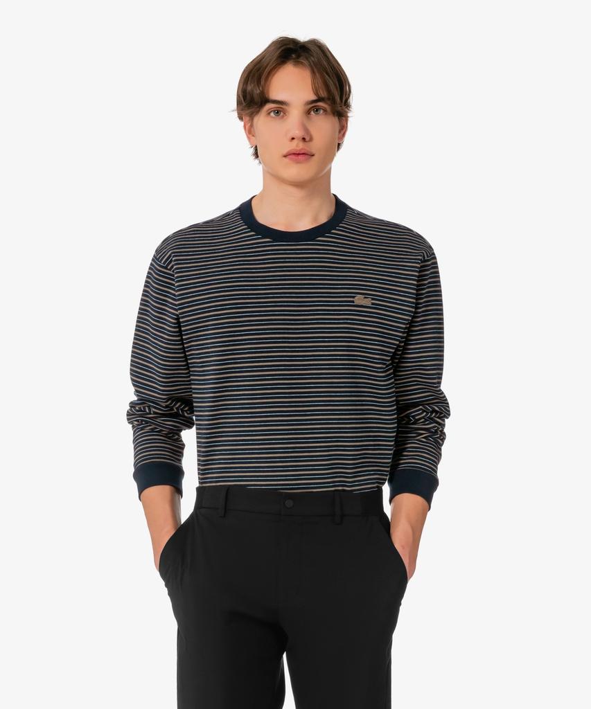 LACOSTE Men'S Long Sleeve Striped T-Shirt Th338E-56G Hde