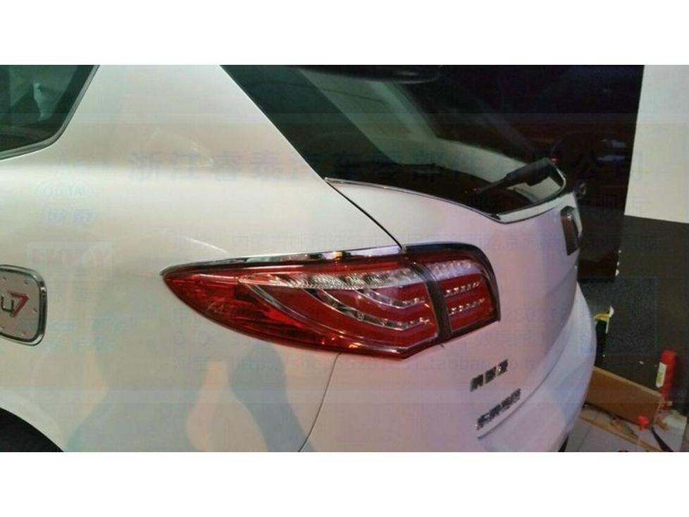 

14-15 Luxgen Big 7 Задняя фонарная полоса и Модификация задней накладки