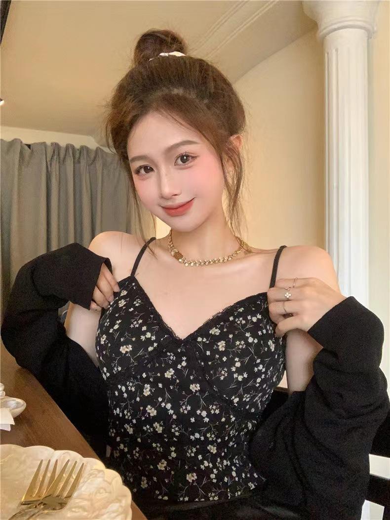 

Короткий цветочный топ-комбинезон для женщин, летний новый облегающий топ Hottie с бюстгальтером-подкладкой One size