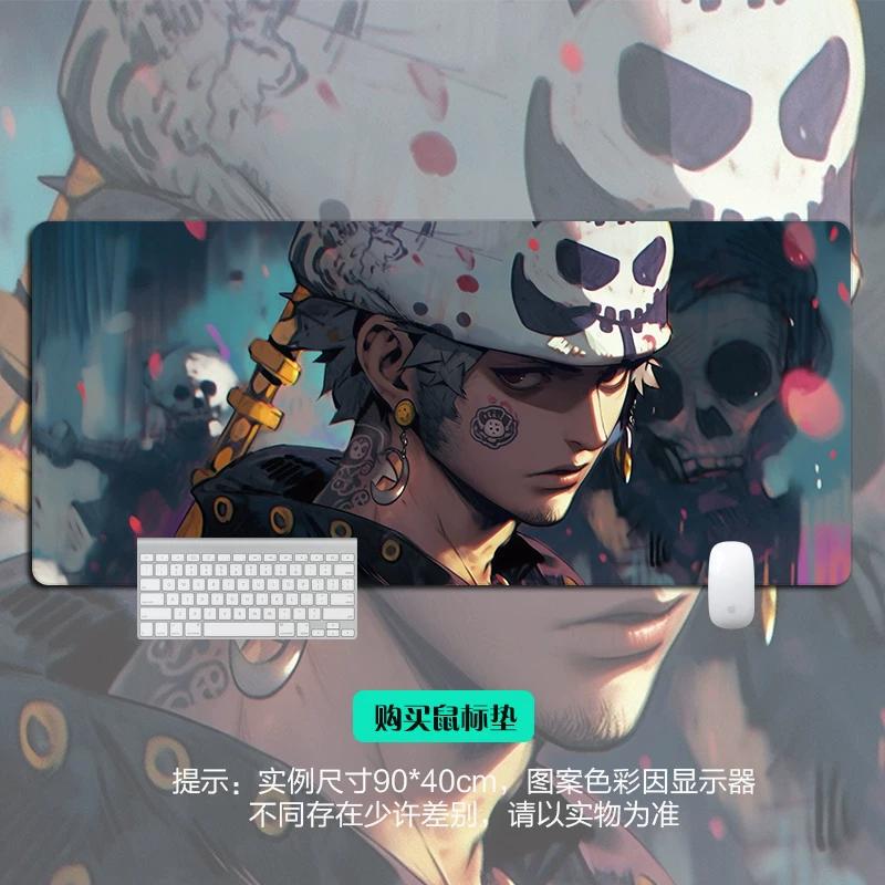 Shounen Anime ONE PIECE Leather Mouse Pad Oversized Anime E-sports Game Table Mat Notebook Keyboard Non-slip Waterproof Mouse Pad Office Desktop Pad