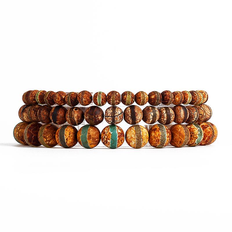 6/8/10mm Perlen Yoga Armband Herren Naturstein Armbänder Für Frauen Labradorit Achat Quarz Heilung Reiki Chakra Armreifen Schmuck