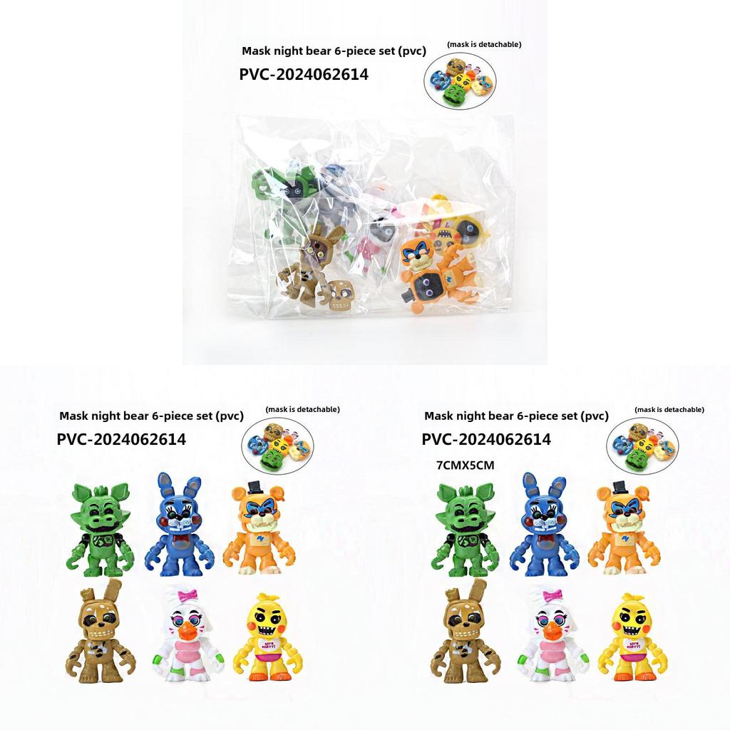 Five Night At Freddys Pvc Collectible Figures Set For Anime Fans