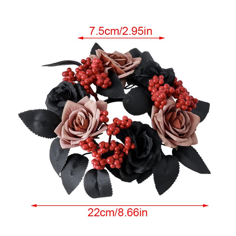 1PC Lightweight Wreath Halloween Decorations Mini Wreaths for Spooky Party Multiple Options Available