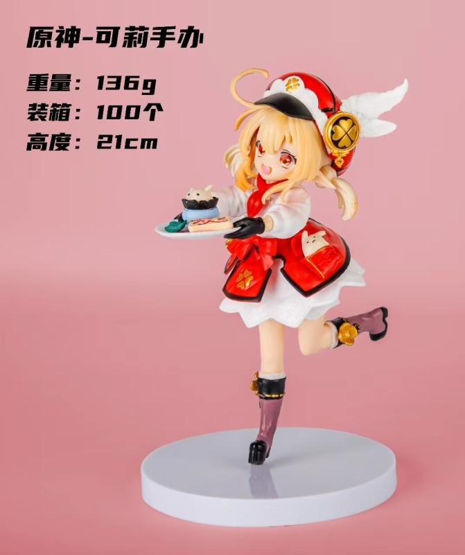 21CM Anime Spiel Genshin Impact Klee Niedliches Mädchen Figur Anime Modell Spielzeug Geschenke Sammlung Action Ornamente Mondvoller Blick PVC 1/7