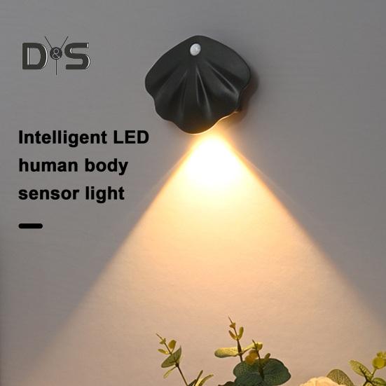 Motion Sensor Night Light Dimmable 3 Light Modes Auto On/Off Rechargeable Simple Installation Wireless Magnetic Wall Light