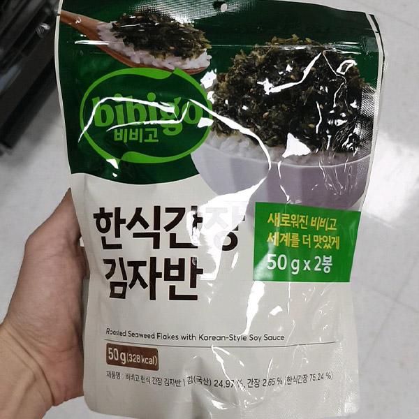 CJ Bibigo Korean Soy Sauce Seaweed Flakes 50g x 2ea