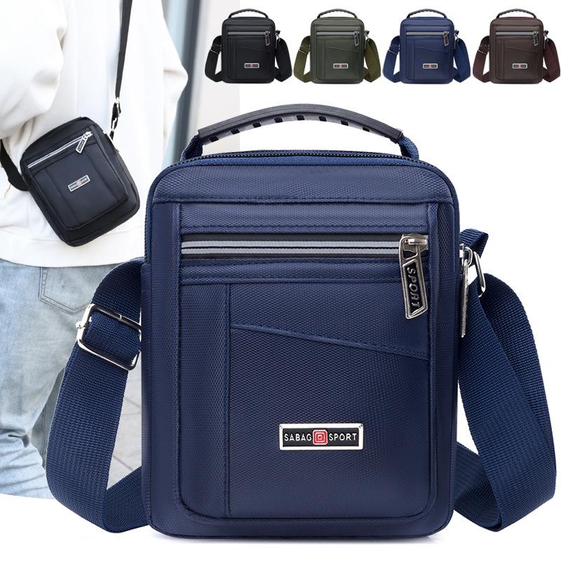 Shoulder Bag Men's Messenger Bag Backpack Casual Waterproof Nylon Bag Travel Bag Trendy Fashion Men's Bag