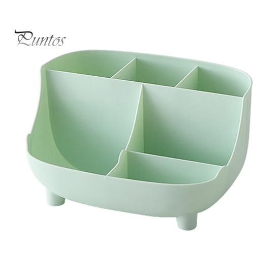 Organizer for Makeup Brushes And Tools Multi-functional Stationery Storage Box, Large Capacity 6 Grids Desk Organizer, Office Easy Access Case