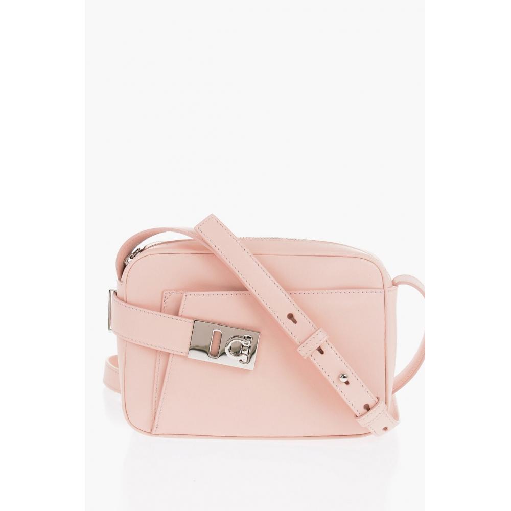 

Salvatore Ferragamo Leather Camera Bag With Silver Tone Detail Pink