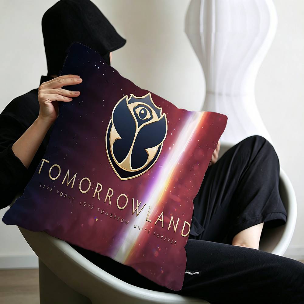 TTomorrowlands Music Logo Pillowcases Home Bedding Decorative Pillow Cover Wedding Super Soft Pillow Case