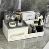 Ins Desktop Storage Box Organizer Student Office Desk Stationery Sundries Versatile Sorting Box Tissue Box Cosmetic Storage Rack