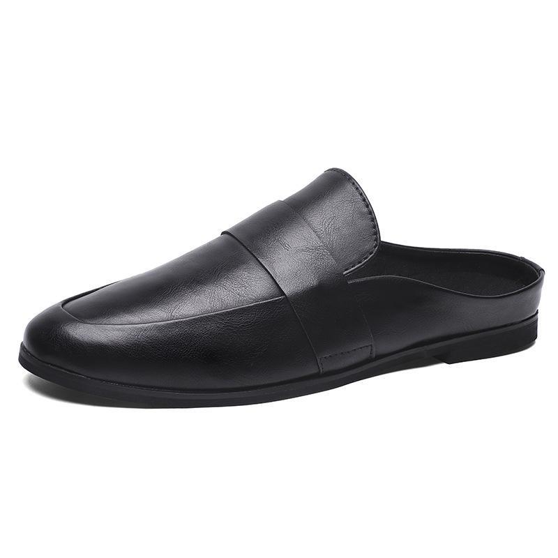 Men s Business Slippers Comfort Summer Flip Flops No Heels Sabot Sandals Hooks Lightweight Quick Dry Quiet Non-Slip Large Size
