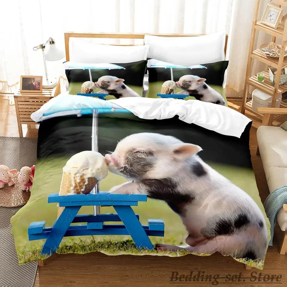 Comfortable Anime Print Bedding Set With Duvet Cover And Pillowcases Single Twin Full Queen King Sizes For All Ages