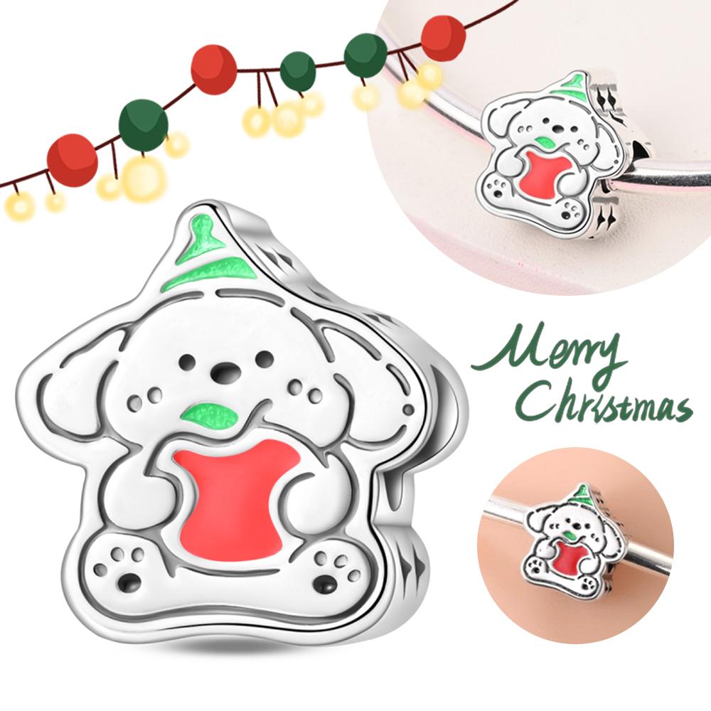 Cute Pet Series Hand Drawn Style Kitten Charm Eat Fruit Bead Fit Diy Copper Bracelet Necklace Women Anniversary Jewelry Gift