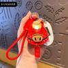 Creative Cartoon Lucky Luck Lucky Horse Keychain Cute Exquisite Leather Keychain Bag Pendant Year of the Horse Gifts