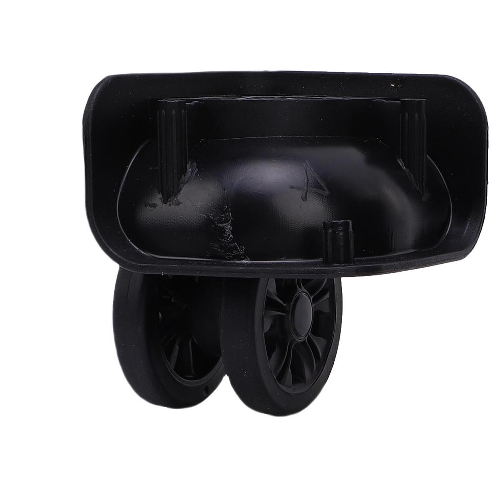 1 Pair Luggage Suitcase Wheels Trunk Luggage Wheels Spare Part Universal Casters Replacement Silent Double Row for Repair Black