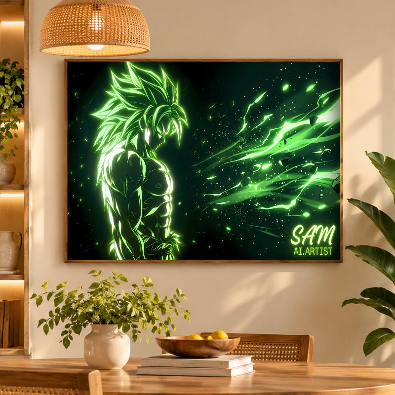 5D Diamond Painting Broly DIY Full Drill Diamond Art Kit Home Decoration