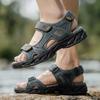 Classics Style Men Sandals Outdoor Walking Summer Shoes Anti-Slippery Beach Shoes Men Comfortable Soft Leather Sandals