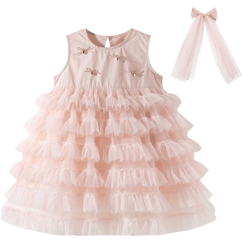 Girls Summer Sleeveless Mesh Princess Dress 100/52