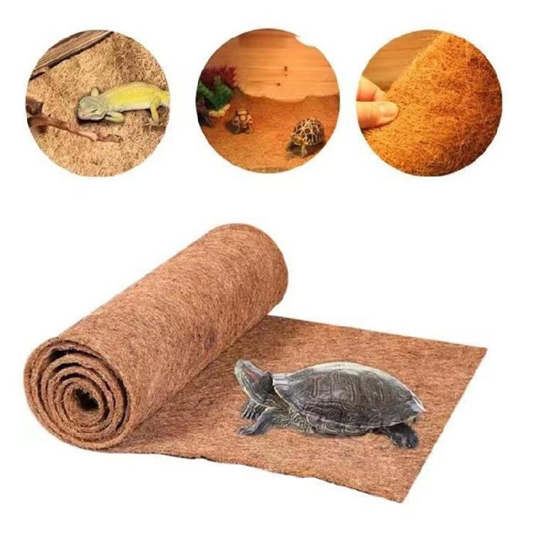 Customizable Size Fiber Mat for Reptiles Habitats Terrarium Substrate Liner