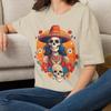 Lady Skull T-Shirt Skull Tee - Gift for Mama Gift for Teens Gift for Girls Gift For Mom Gift for Granny Gift for Grandma Gift for Mother