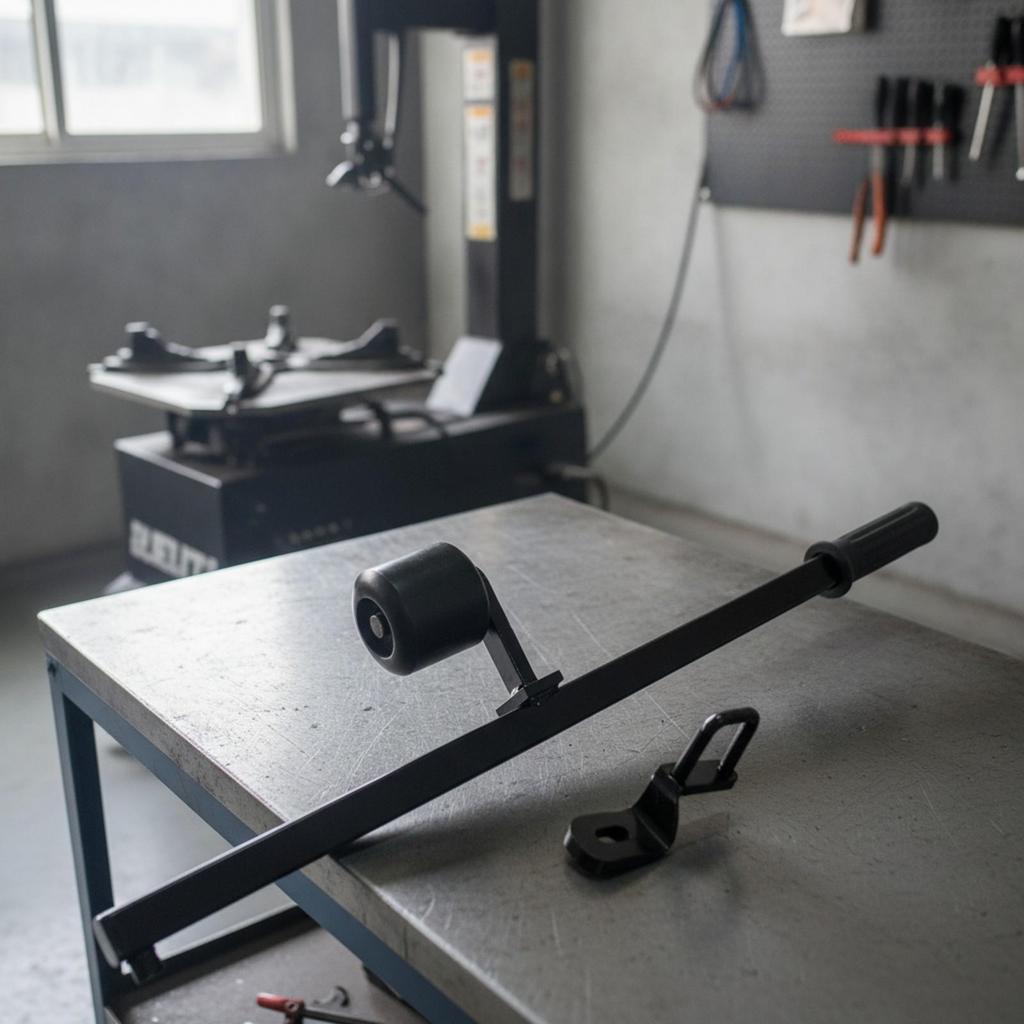 Tire Changer Pressure Bar with Roller Heat-Treated