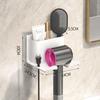 Punch-Free Wall-Mounted Bathroom Hair Dryer Storage Rack