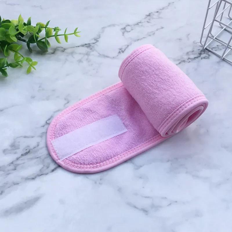 Ayarlanabilir Kafa Bandı Geniş Hairband Yoga Spa Banyo Duş Makyaj Yıkama Yüz Kozmetik Kafa Bandı Kadınlar Bayanlar için Makyaj Aksesuarları