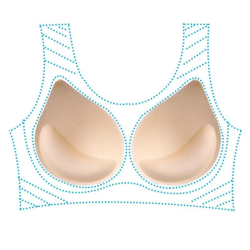 Soft Removable Push Up Breast Enhancer Foam Sponge Pads Chest Cups For Women Swimwear Bikini And Daily Bra Inserts Bra Pads