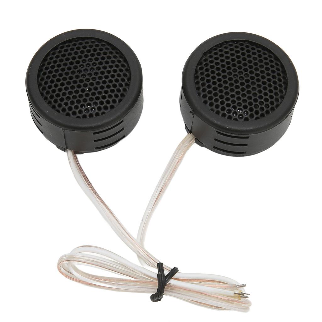 2 Pcs Car Tweeters 97dB 500W Dome Interior Stereo Audio Loudspeaker with Base for Sound System