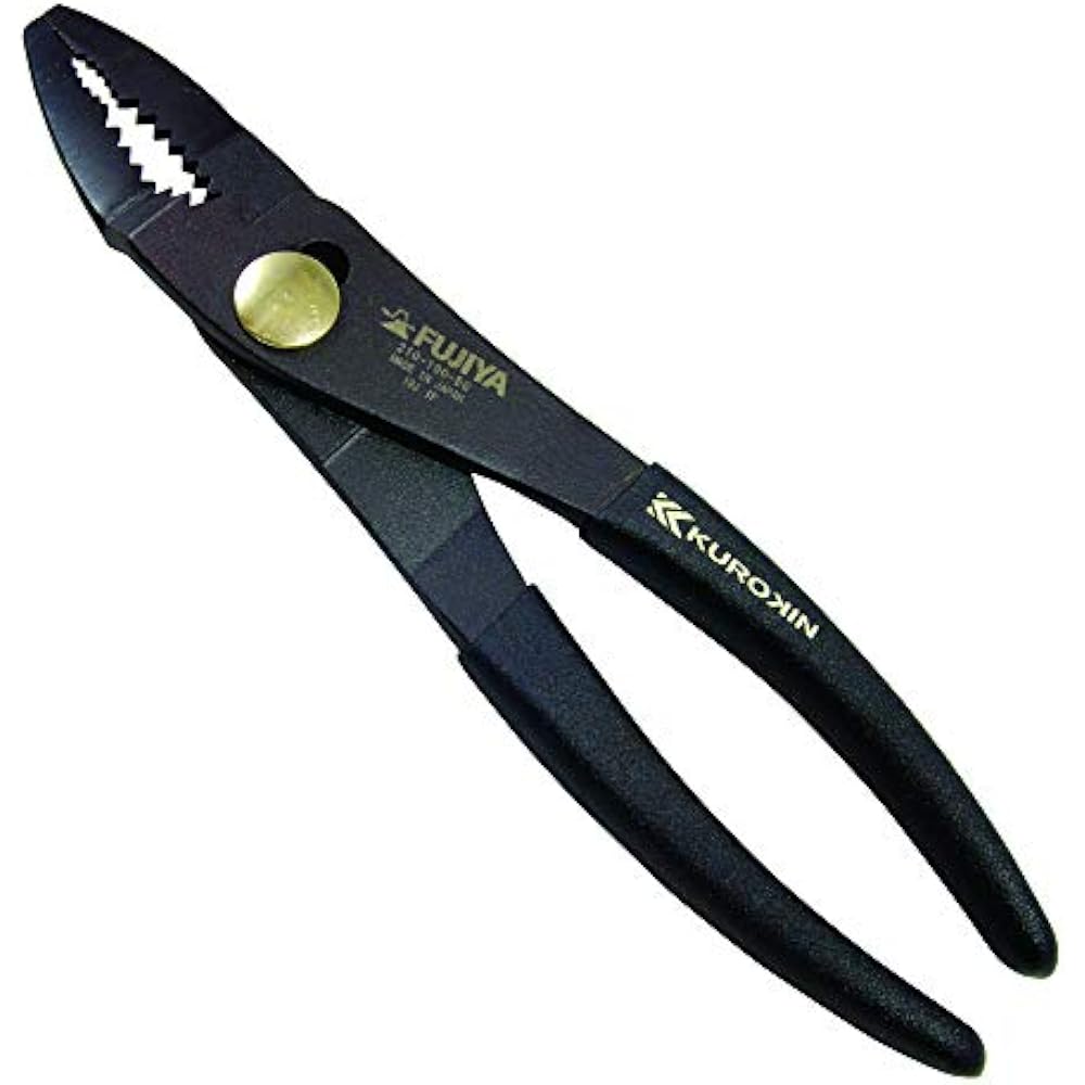 Fujiya (Fujiya) Thin Combination Pliers, Black Gold Vent, 210-190-BG, 190mm
