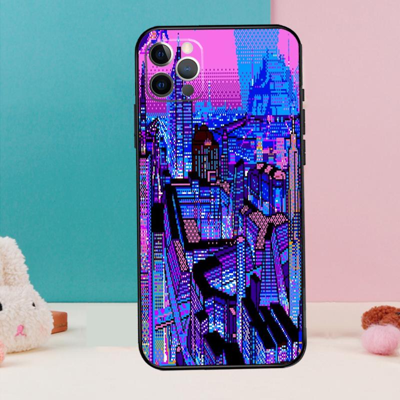 ART PIXEL AESTHETIC INDIE GEEK Phone Case For iPhone 17 Air 16 15 13 12 11 14 Pro Max 12 13 Mini 15 16 Plus 16e Cover Coque