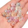 100-200pcs 6/8/10mm Color Plated Imitation Pearl Beads No Hole Loose Acrylic Round Beads For DIY Handmade Bracelet Necklace Deco